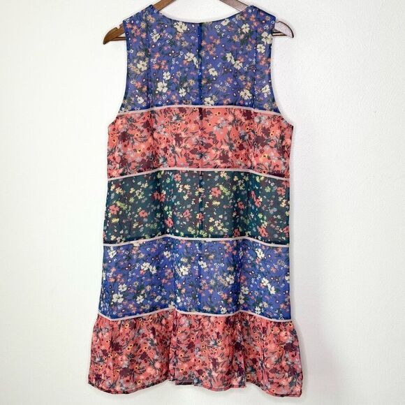 Modcloth Floral Polyester Flowy Shift Dress NWOT - Women’s US XL - Picture 2 of 8
